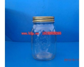 果醬玻璃瓶，廣口玻璃瓶，雕花玻璃瓶，出口玻璃罐，外翻邊馬口鐵蓋