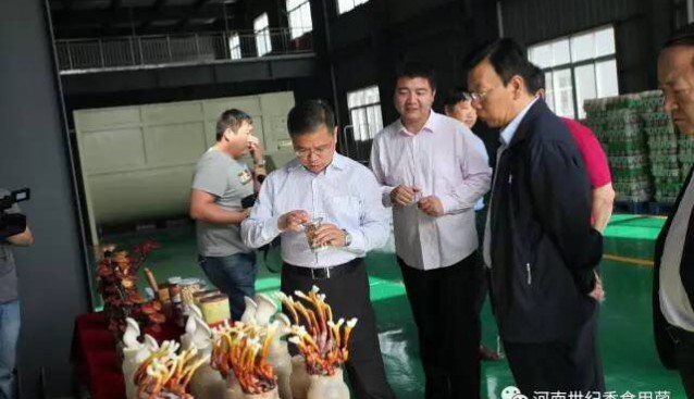 河南：省農(nóng)業(yè)綜合開發(fā)公司董事長一行調(diào)研許昌世紀(jì)香食用菌公司
