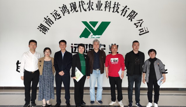 湖南農(nóng)業(yè)農(nóng)村廳信息處周勝藍副處長前往遠鴻公司調(diào)研食用菌產(chǎn)業(yè)